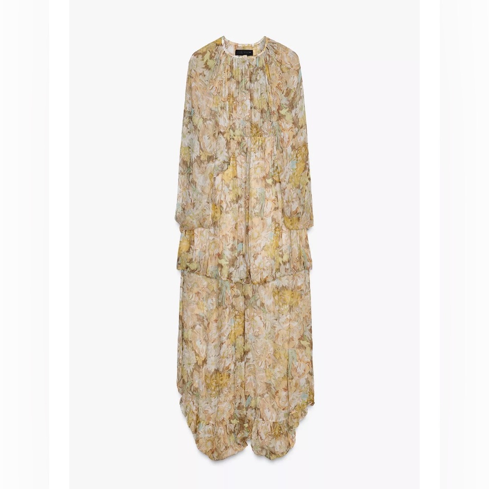 Zara ZW Collection Floral Print dress size S NWT Absolutely gorgeous❣️ - Picture 3 of 8